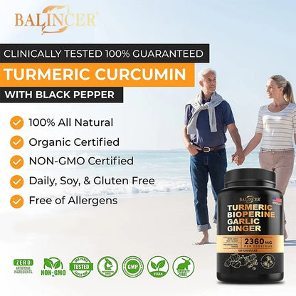 BioHack Balincer Turmeric Extract – Anti-Inflammatory Support for Joint, Muscle, and Immune System Health