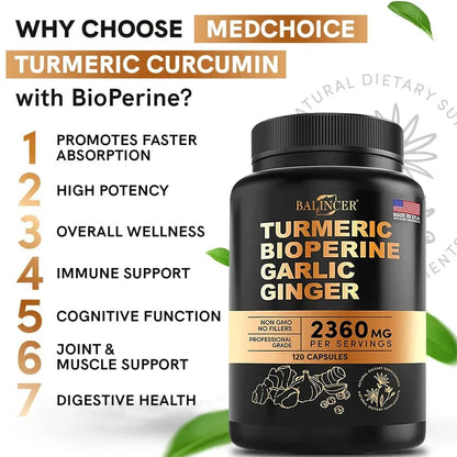 BioHack Balincer Turmeric Extract – Anti-Inflammatory Support for Joint, Muscle, and Immune System Health