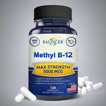 Vitamin B12 – 5000 MCG Methylcobalamin for Brain & Heart Function