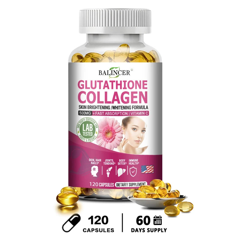 BioHack Glutathione + Collagen Skin & Wellness Complex – Brightening, Anti-Aging, and Immune Support