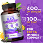 BioHack Black Elderberry Capsules – Immune Health & Skin Support with Vitamin C & Zinc