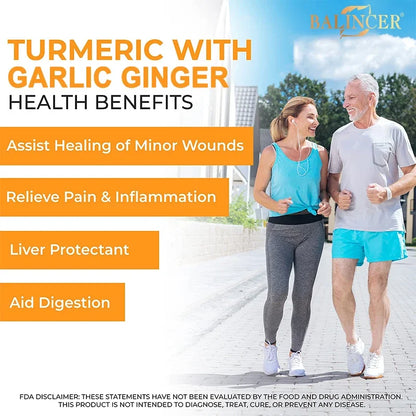 BioHack Balincer Turmeric Extract – Anti-Inflammatory Support for Joint, Muscle, and Immune System Health