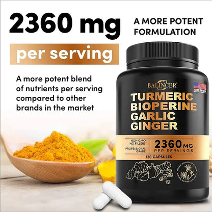 BioHack Balincer Turmeric Extract – Anti-Inflammatory Support for Joint, Muscle, and Immune System Health