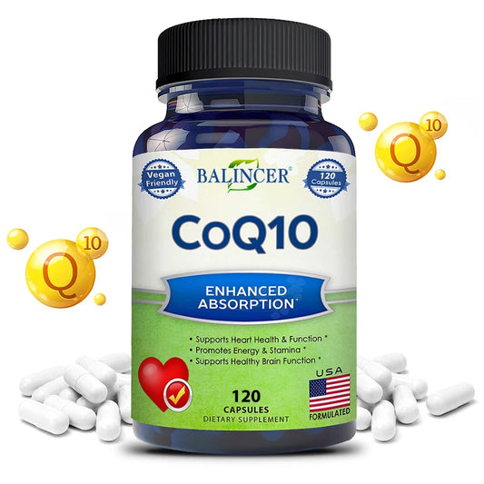 BioHack Organic Ultra High Absorption CoQ10 – Vascular and Heart Health, Blood Pressure Support, and Energy Boost